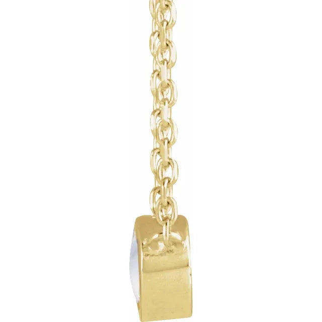 14K Yellow Gold Natural Rainbow Moonstone Cabochon, comes with 14k Yellow gold adjustable chain