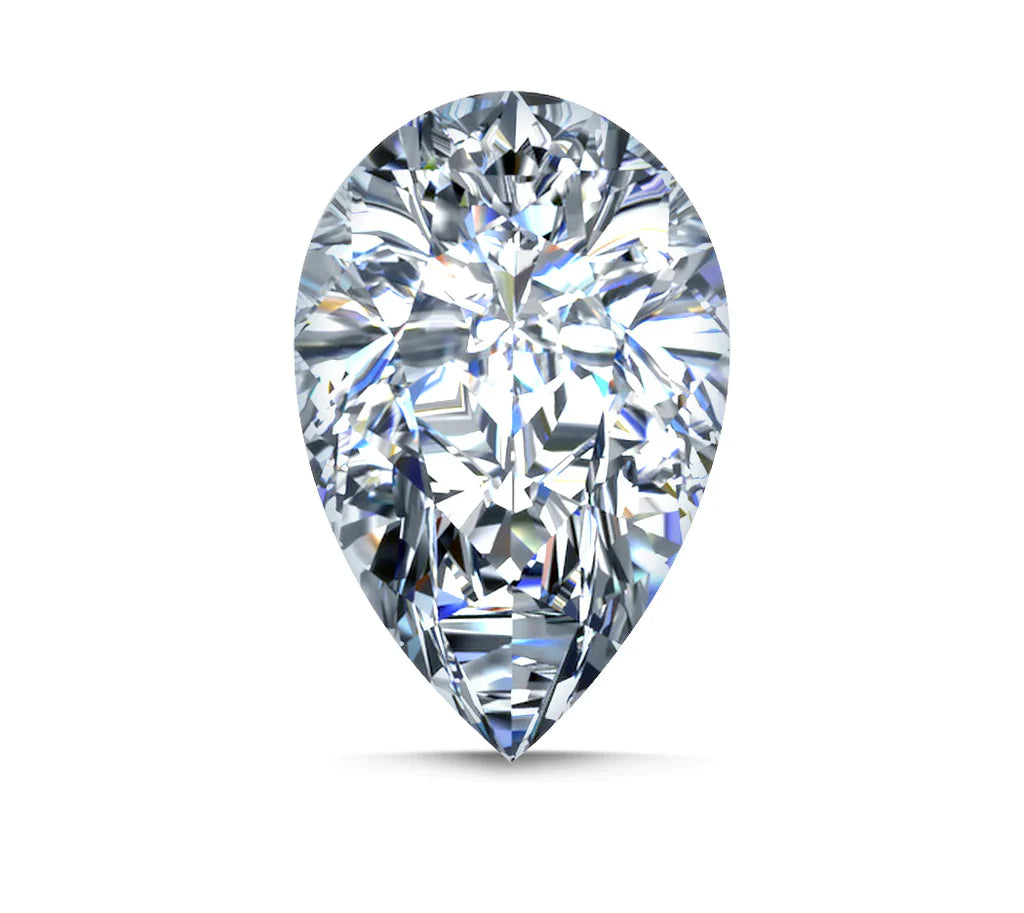 PEAR 5 carat Lab Grown Diamond, Color D , Clarity VVS1
