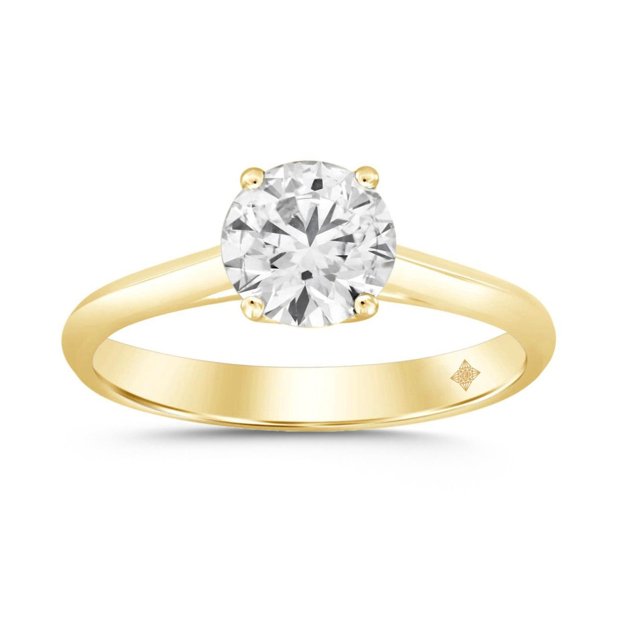 2 Carat Round Cut Lab Diamond Engagement Rings, Comes in 14k -18k Gold