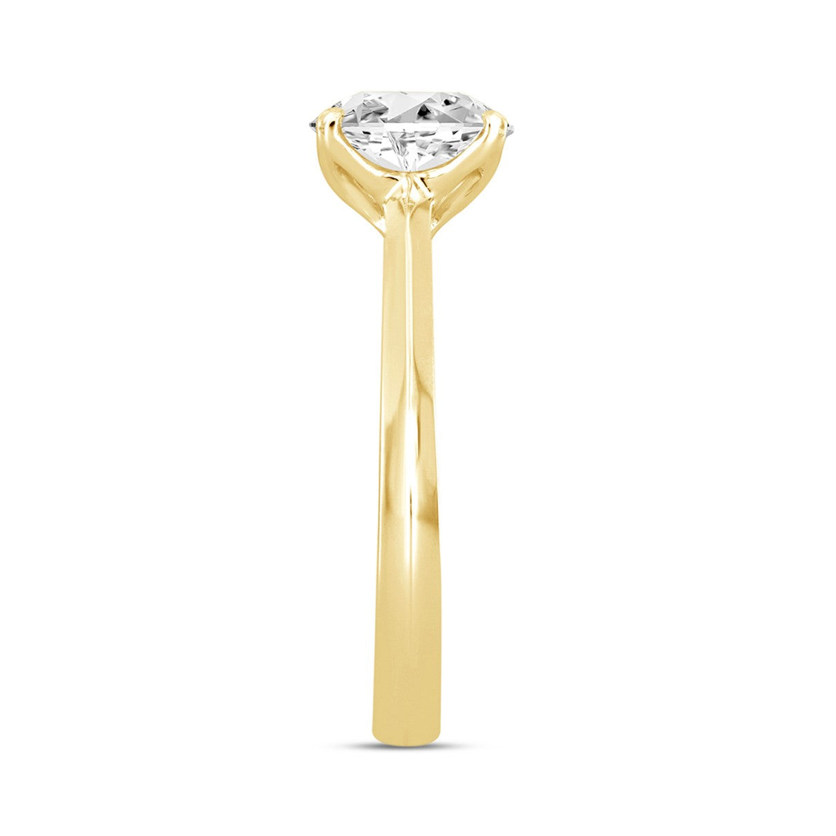 2 Carat Round Cut Lab Diamond Engagement Rings, Comes in 14k -18k Gold
