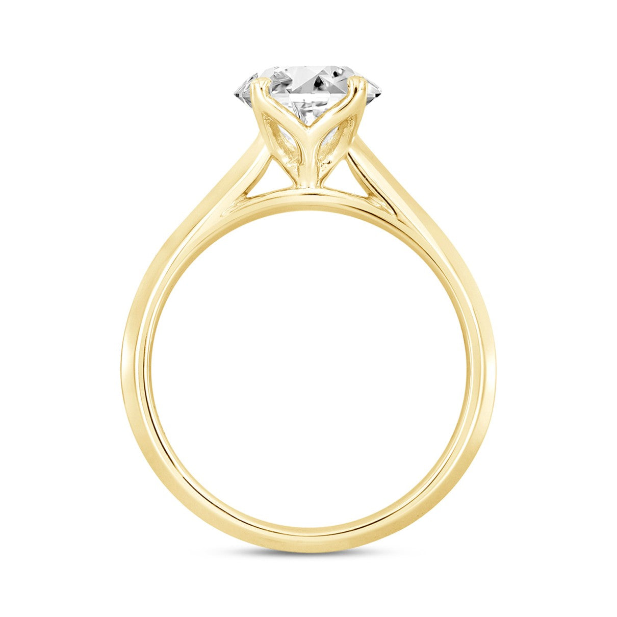 2 Carat Round Cut Lab Diamond Engagement Rings, Comes in 14k -18k Gold