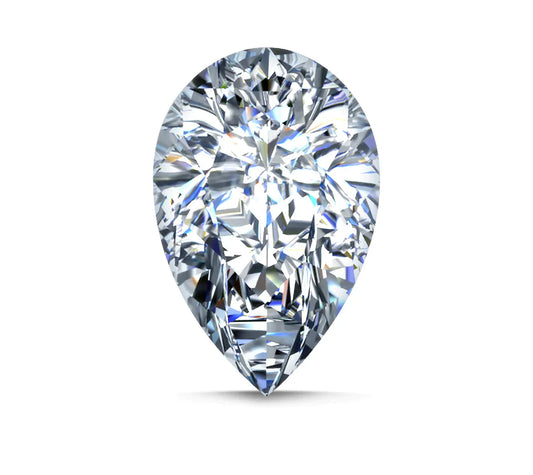 PEAR 5 carat  Lab Grown Diamond, Color D , Clarity VVS1