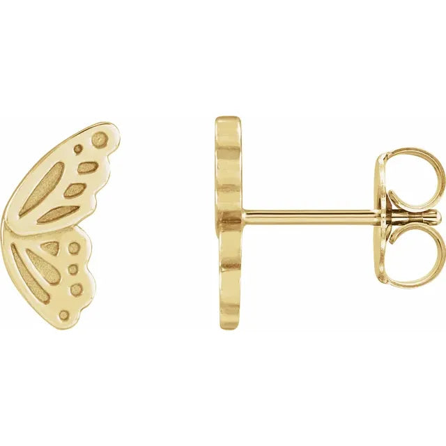 butterfly earring studs