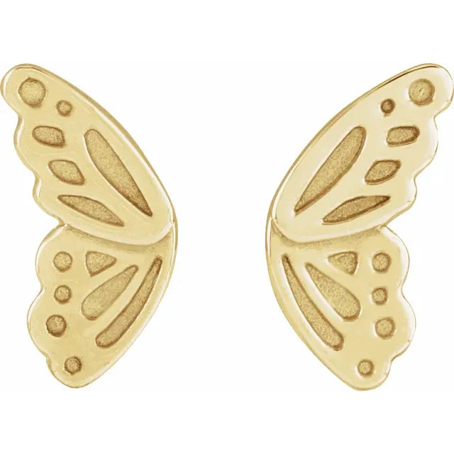 butterfly earring studs