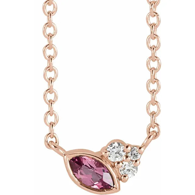Pink Tourmaline Pendant 