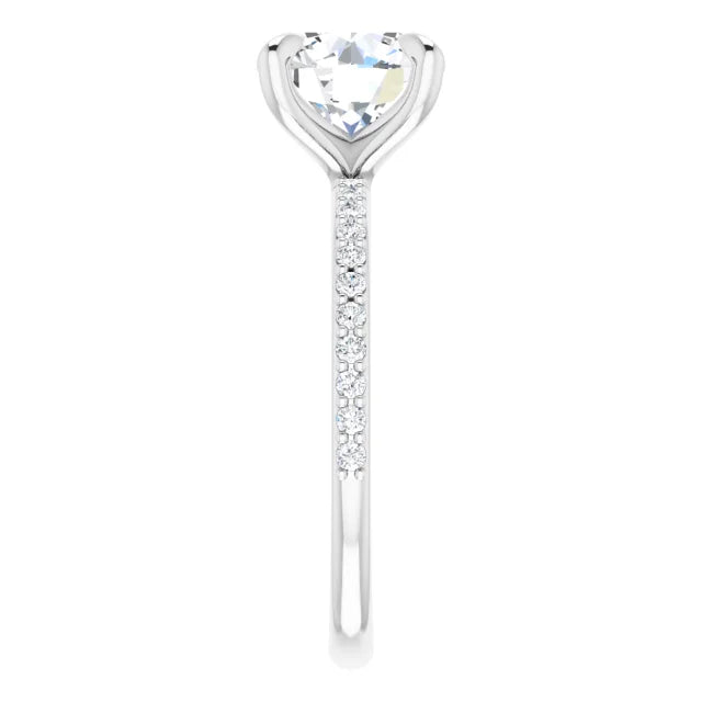 2 Carat Round Cut Lab Diamond Engagement Ring, Metal 14k Gold, Color E , Clarity VVS2, GIA LG566397618