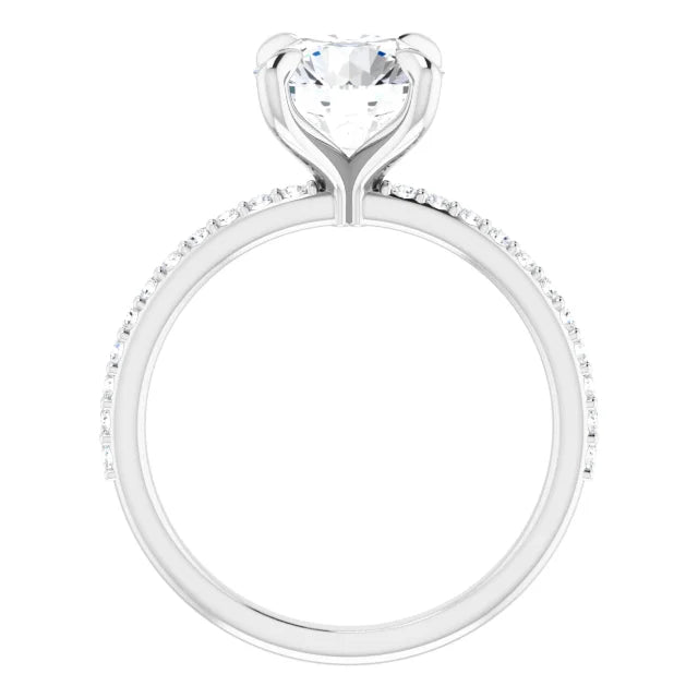 2 Carat Round Cut Lab Diamond Engagement Ring, Metal 14k Gold, Color E , Clarity VVS2, GIA LG566397618