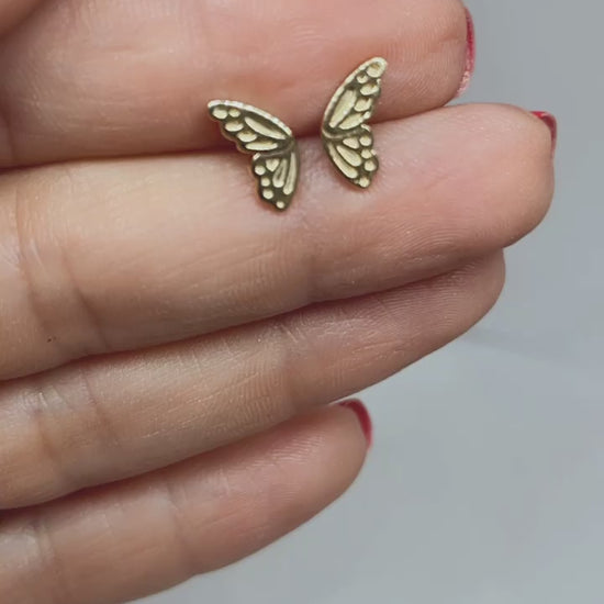 butterfly earring studs