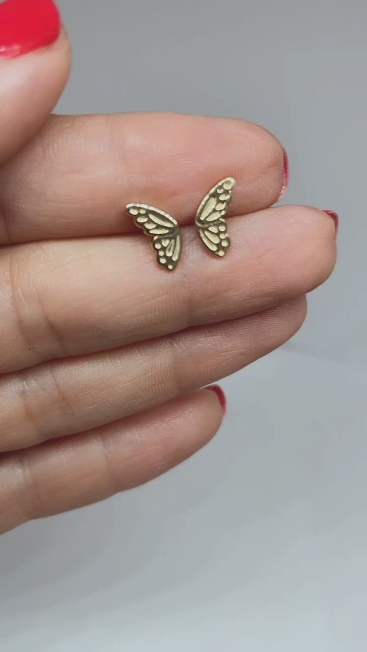 butterfly earring studs
