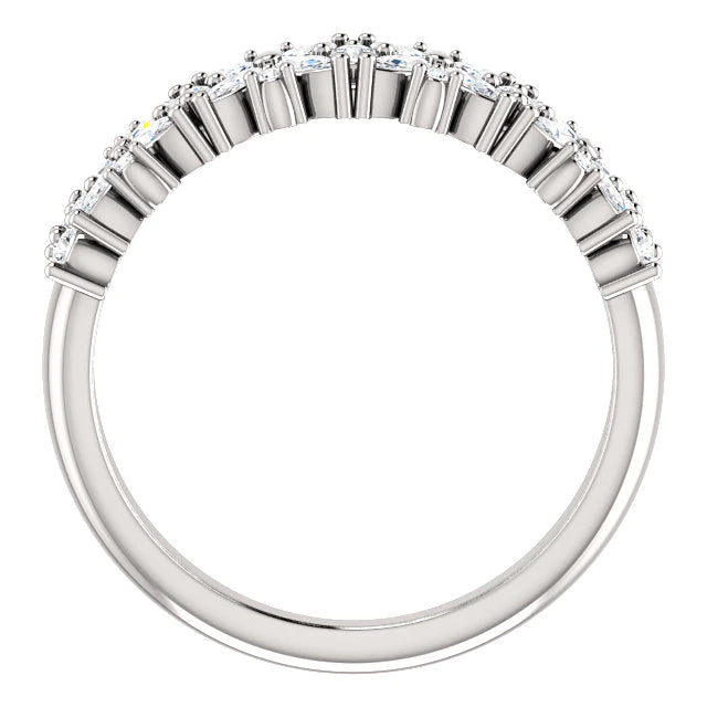 14k  Gold 1/3 CTW Natural Diamond Ring with Negative Space, Ring size 7