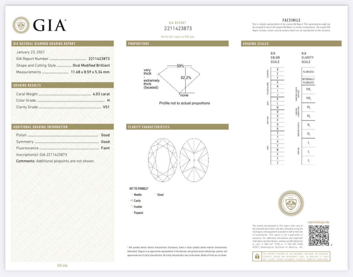 Oval Daimond Irelia Fine Jewelry 