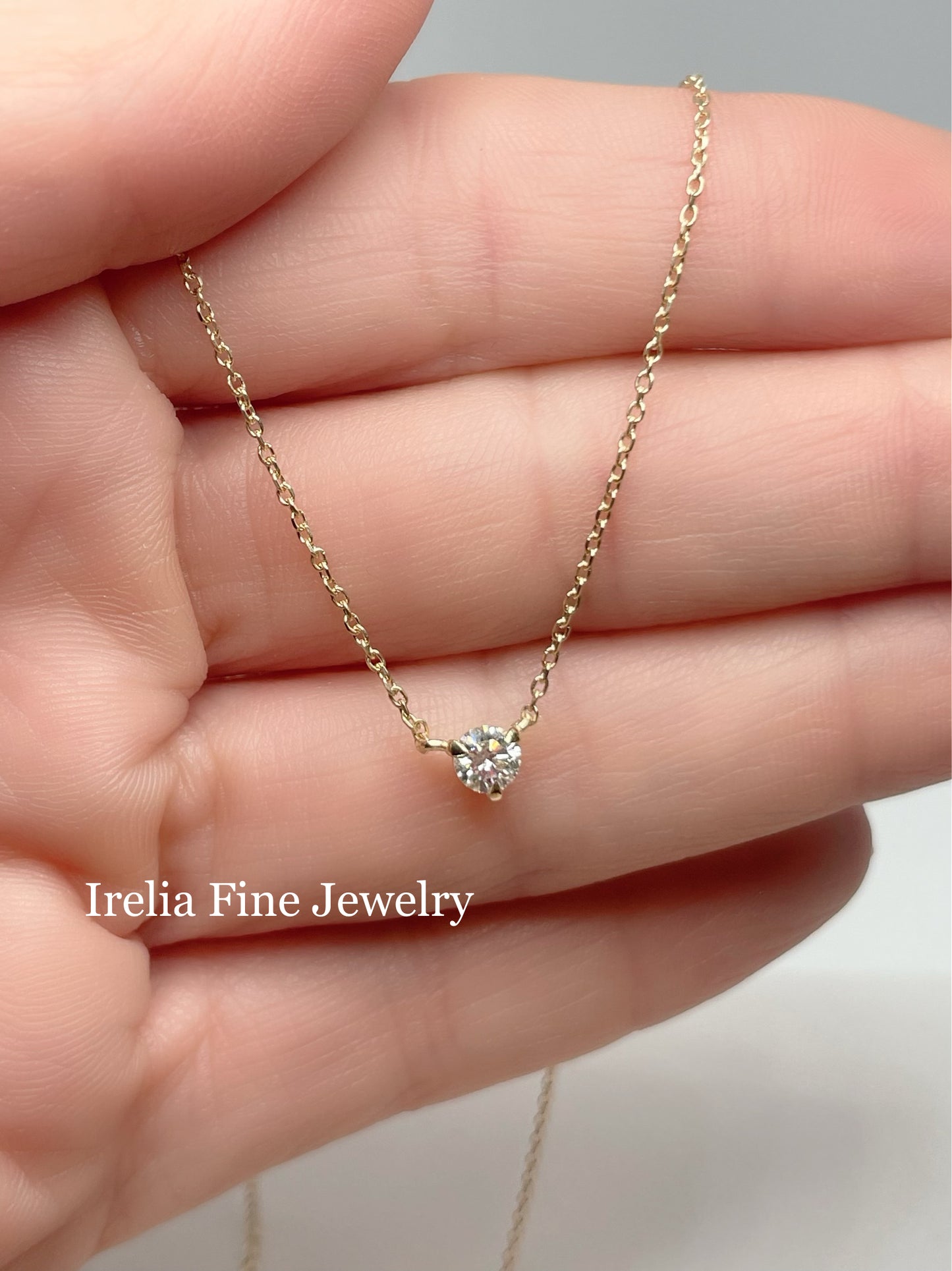 floating diamond Pendant 