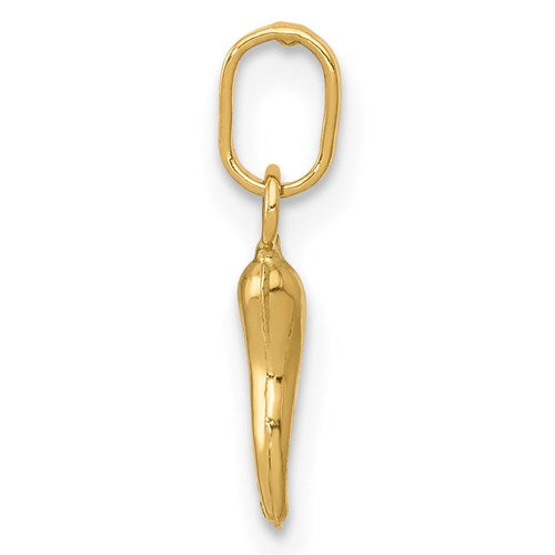 Tiny Italian Horn , 14k Gold Italian Horn , Italian Horn in San Diego 